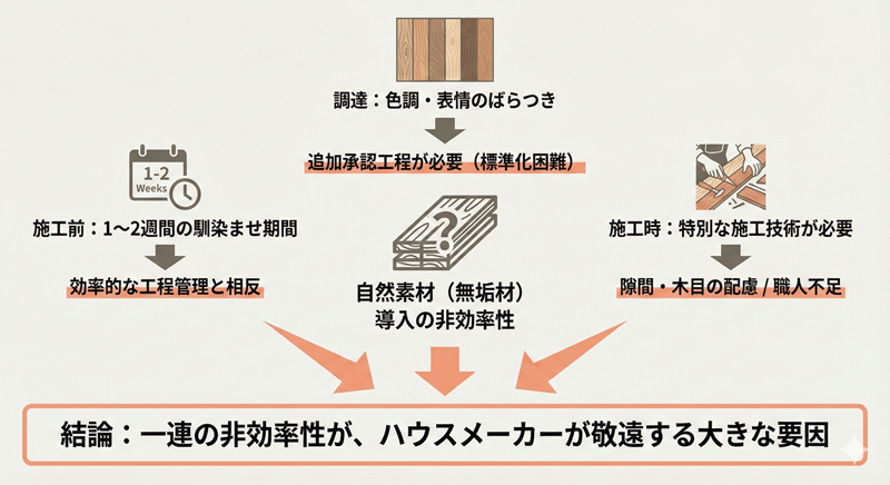 大量生産に向かない自然素材の家